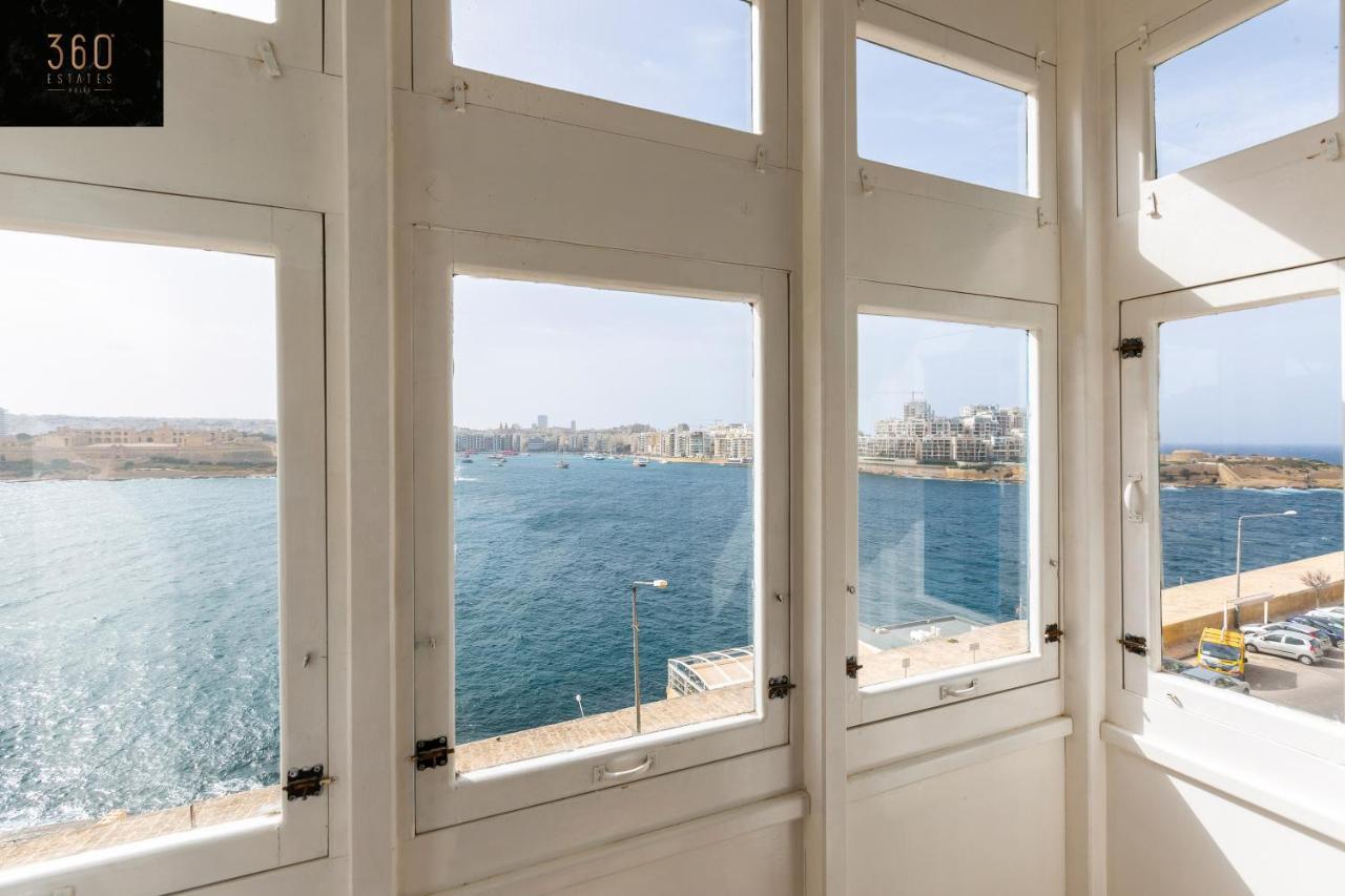 Seafront - Top Location, Top Floor With Wifi & Ac By 360 Estates 瓦莱塔 外观 照片